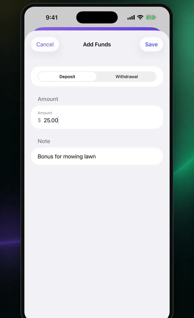 Allowance by Qube: Money in. Money out.