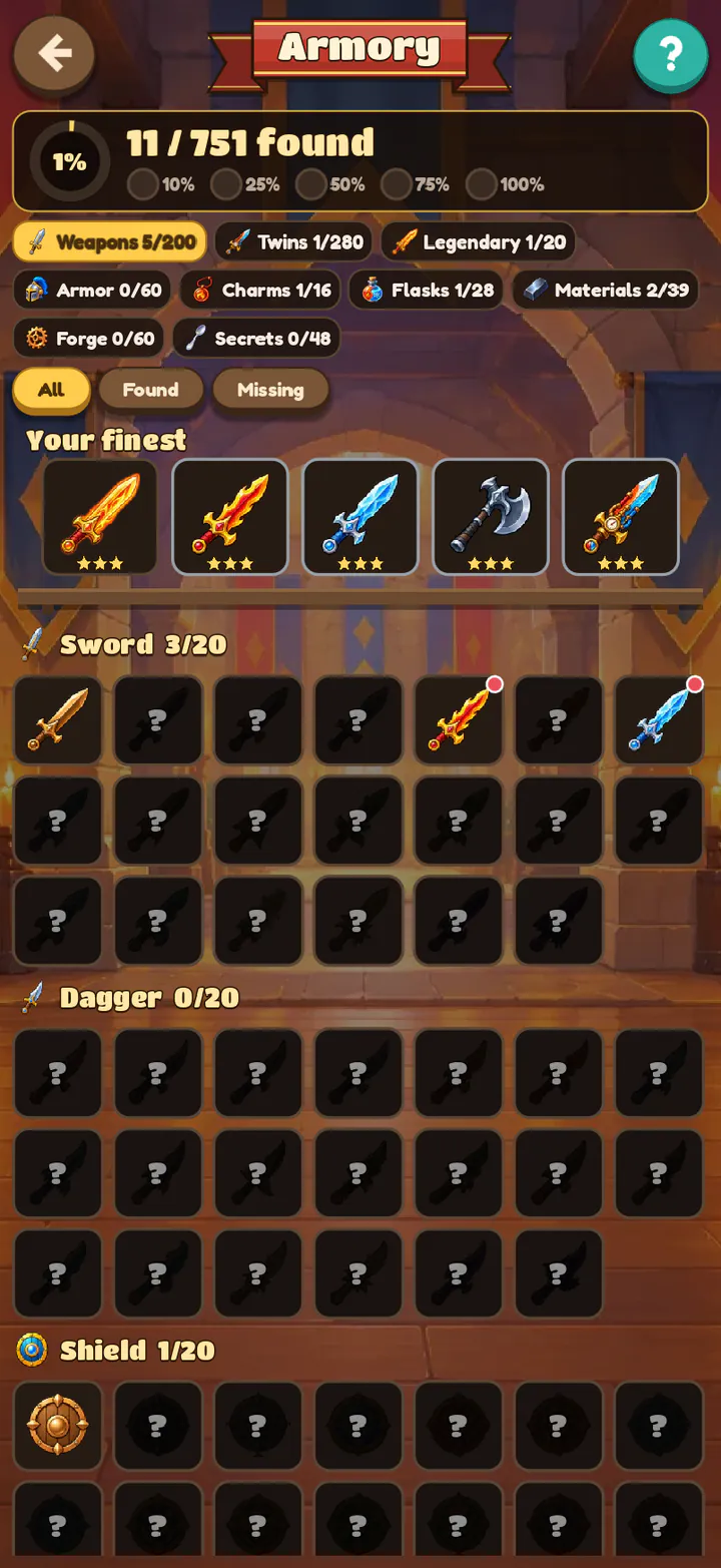 The Armory: 751 things to find, shelf by shelf.