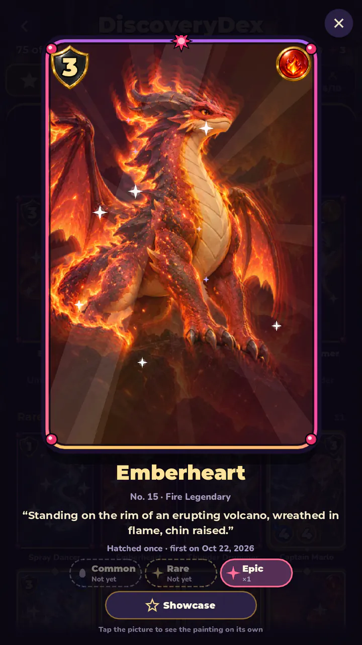 Un Emberheart épico, de cerca.