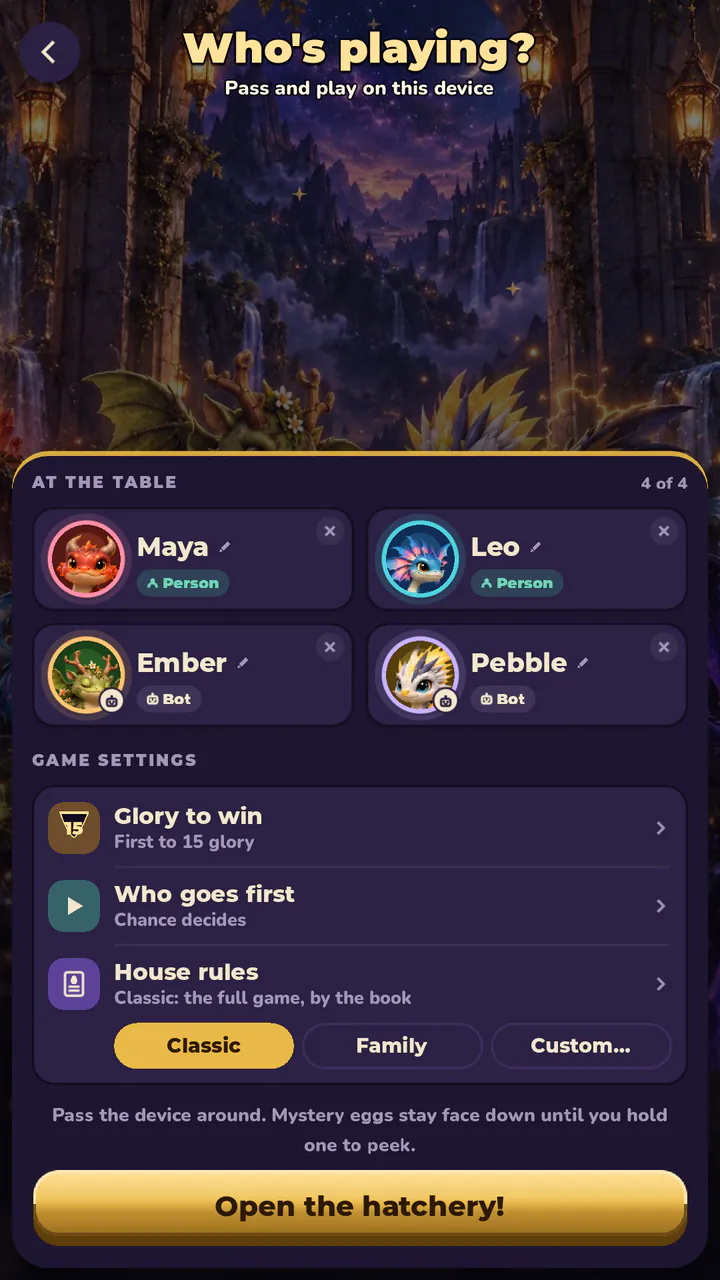 ¿Quién juega? Dos personas y dos bots en un teléfono.