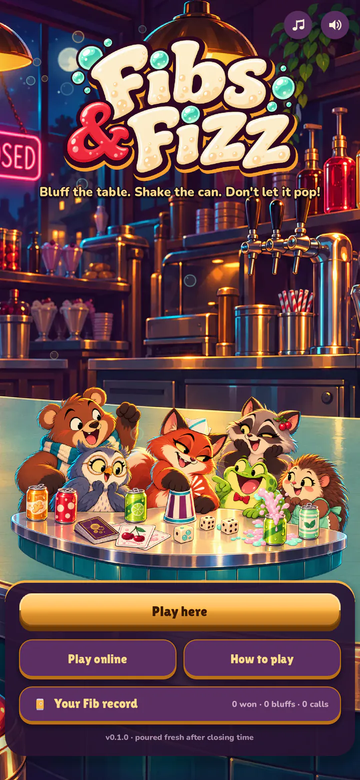 The title: the critters at the counter after closing time
