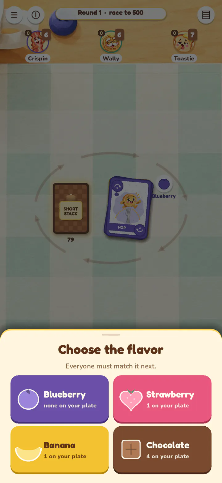 Played a wild? Choose the flavor.