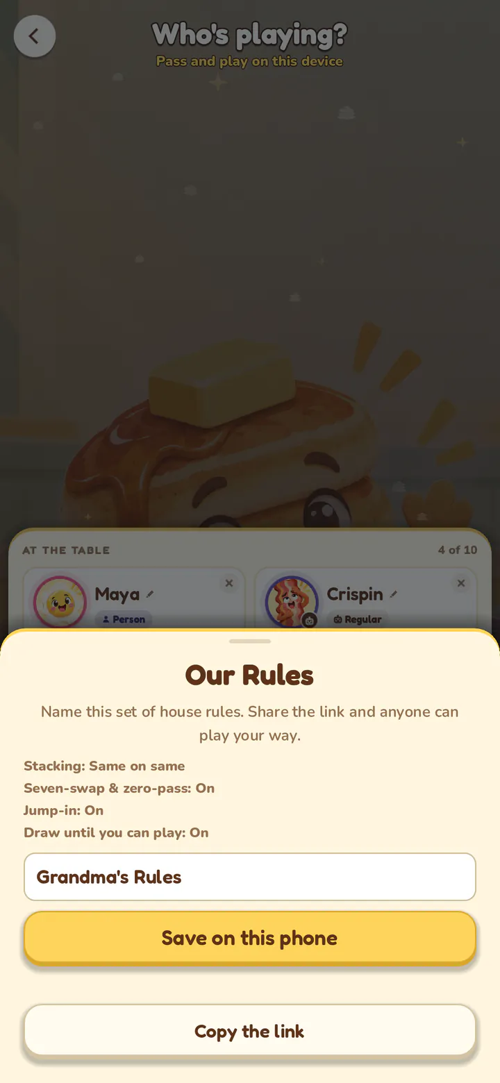 Grandma's Rules, opened from a link.