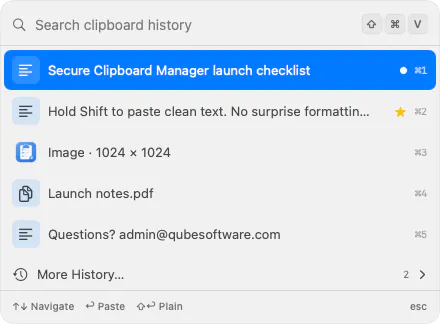Secure Clipboard Manager: One keystroke, anywhere