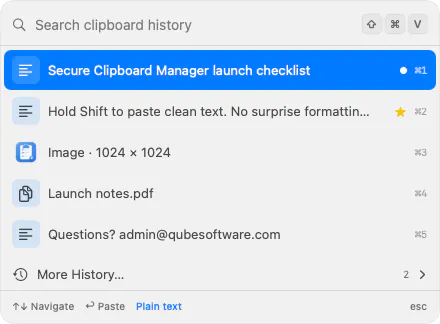 Secure Clipboard Manager: Formatting is optional